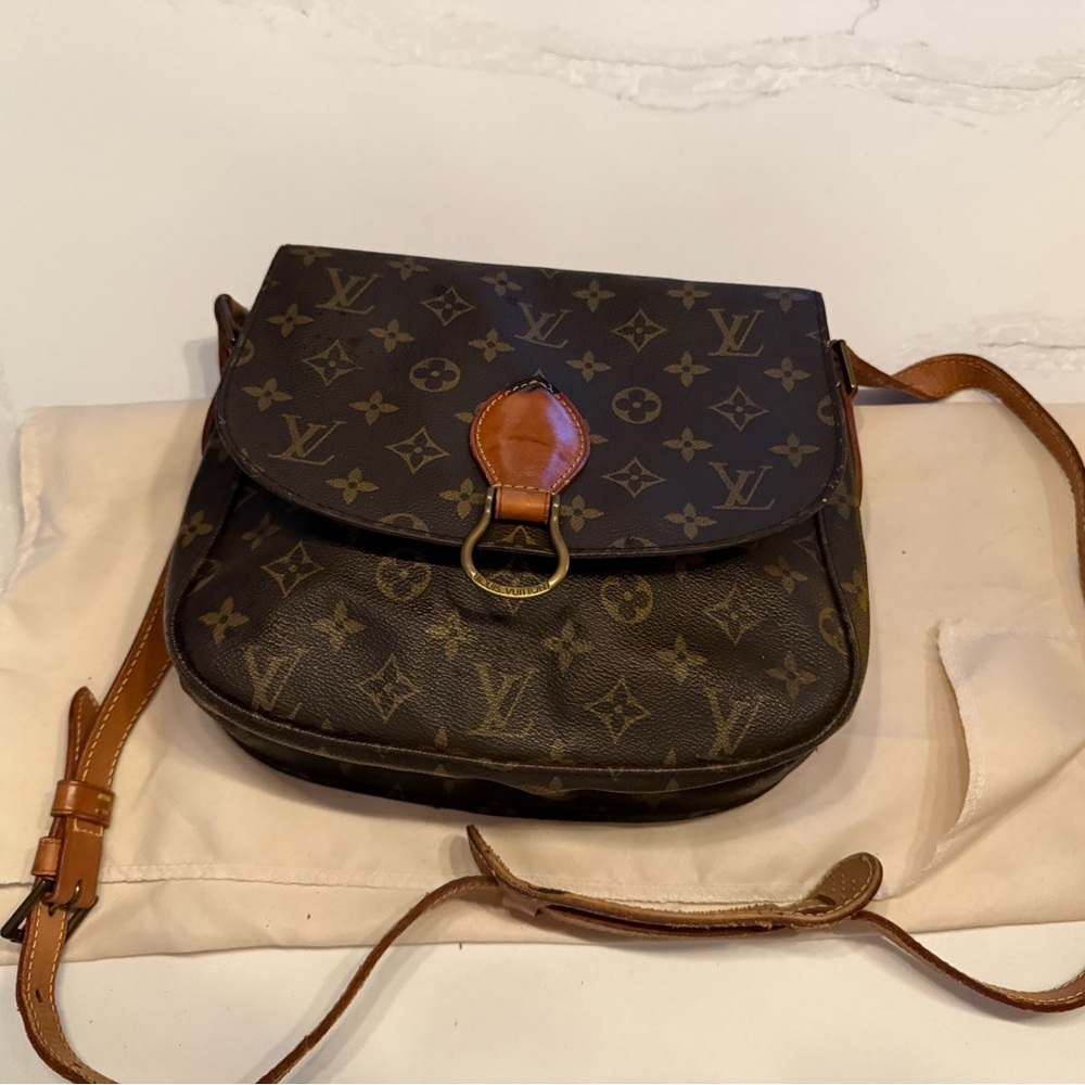 Louis Vuitton Brown and Tan Monogram Crossbody Bag - Picture 2 of 9